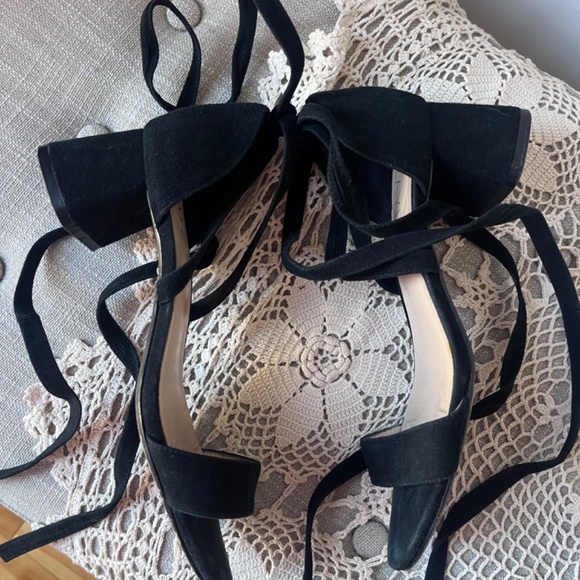 Raye lace up suede mini heels - Picture 3 of 4